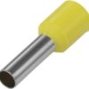 Tulejka kablowa izolowana 6x12 - ŻÓŁTA (100szt)
