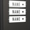 KTF 3 EA Doorbell push-button, 3-family house, anthracite stainless steel