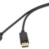 Kabel DisplayPort DisplayPort 1.2 Renkforce Display port 1.2V M-M w/interlock PVC Jacket cable Gold plating Ultra HD 4K,