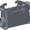 Housing, size HB16, die-cast aluminum, PG21, angled, clip locking, IP65, T1440162121-000