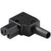 Martin Kaiser 891/sw Hot Wire Connector, 10A, Black, Right Angle, Reconnectable