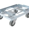 Wózek do skrzynek, Stal, obc.: 300kg, szer.: 400mm, dł.: 600mm