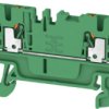Through terminal block, push-in connection, 1.5 mm², 17.5 A, 6 kV, green, 2534410000