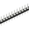 Pin header, 15 pole, pitch 2.54 mm, straight, black, 10043752