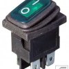 Przełącznik hermetyczny KCD1-6G12V 20A/12VDC;podśw. zielony;ON-OFF;