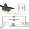 Przełącznik suwakowy 2-poz 2-tory 6p h=5mm