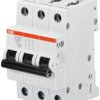 Wyłącznik nadprądowy MCB, Typ D, 3-biegunowy, 4A, na szynę DIN, ABB S203M-D4, S200M
