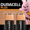 PLUS-9V B2 Duracell Plus, alkaline battery, 9 V block, pack of 2