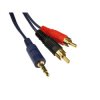 Kabel RCA złącze A: Jack stereo 3,5 mm złącze B: RCA x 2 długość 5m RS PRO Czarny rodzaj A Męskie rodzaj B Męskie