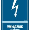 ZNAK - HG037 Wyłącznik windy 70 x 105 cm FN - Folia samoprzylepna