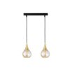 Lampa Wisząca Nowoczesna 2Xe27 Lacrima Honey/Gold