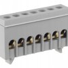 Listwa zerowa TH35 7P szara izolowana CB-31546