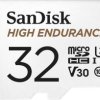 Karta pamięci microSDHC SanDisk High Endurance Monitoring, 32 GB, Class 10, UHS-I, UHS-Class 3, v30 Video Speed Class