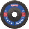 Faithfull FAIFD12580Z Zirconia Abrasive Jumbo Flap Disc ZA80 125mm