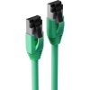 Patch cable, RJ45 plug, straight to RJ45 plug, straight, Cat 8.1, F/FTP, LSZH, 0.5 m, green, BS08-41013