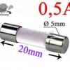 0,5A bezpiecznik ceramik; zwłoczny; 5x20mm