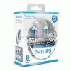 H4 P43t 12V 60/55W Blue Philips 12342WHVSM Philips H4 WhiteVision Set + 2x W5W