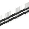 Pin header, 30 pole, pitch 2.54 mm, straight, black, 10051017