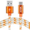 Kabel Usb - Micro Usb Pomarańczowy 1,5M Va0145 Vayox