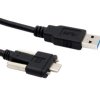Kabel USB Złącze A USB A Złącze B USB C dł. 1m USB 3.2