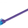 Kabel płaski Patchcord CAT 6a U/UTP RJ45/RJ45 0,5m fioletowy