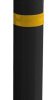 Słupek ochronny z pamięcią kształtu do Parking, Ściana Czarny, żółty długość 810mm RS PRO Poliuretan