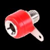 Gniazdo bananowe 4mm, 19A 60V; czerwone