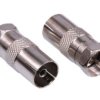 Adapter Antenowy Gniazdo TV - Wtyk F 75Ω Do Kabli TV/SAT