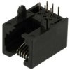 Gniazdo; RJ12 6p6c; 1094 0 66 10C; przewlekany (THT); kątowe 90°; niskoprofilowe; czarny; zatrzaskowe; RoHS