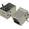 Gniazdo; USB B; 151b; USB 2.0; czarny; przewlekany (THT); kątowe 90°; poziome; brąz fosforowany; RoHS