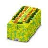Blok rozdzielczy PTFIX 6/18X2,5 GNYE, żółto-zielone złącze przemysłowe - 18 punktów przyłączeniowych o przekroju 2,5mm2