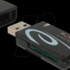 91602 Card Reader, external, USB 2.0, microSD, SD