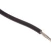 Przewód o podwyższonej odporności ETFE Czarny, 100m 19/0,12 mm, 600 V, -75 → +150C, Ø 1.15mm, RS PRO