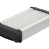 ABS/aluminum enclosure kit, (L x W x H) 57.5 x 100 x 22 mm, nature/black (RAL 9005), IP40, 83626100.HMT1