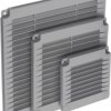 Kratka wentylacyjna z zaślepkami 300x300 szara 02-334