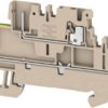 Terminal block, push-in connection, 1.5 mm², 4 pole, 17.5 A, 6 kV, dark beige, 2485860000