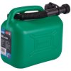 Draper 09052 HDPE Plastic Fuel Can, 5L, Green - 09052