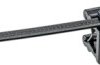 Edge clip, max. bundle Ø 51 mm, PA/galvanized steel, black, (L x W x H) 203 x 13.2 x 16 mm, CMSB24-B2S-D300