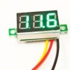 Woltomierz panelowy LED 4V-30V zielony 3 przewody