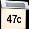93765 LED solar house number light, silver, IP44