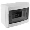 Rozdzielnica natynkowa S-6 (N+PE) 1x6 moduły IP40 180x140x100mm drzwi transparentne dymne NEKU