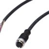 Kabel konfekcjonowany jednostrony złącze M12 żeńskie 12-pin proste wolny koniec przewodu 12x0,14mm² 5m IP67 30V 90stC VK500C25