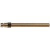 Plug nipple pipe, L 63 mm, 15 bar, brass, for jacks, 107938