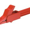 Zacisk krokodylkowy 15A 11mm Czerwony Staubli