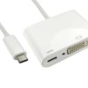 Kabel adaptera, 1080p, do wyświetlaczy: 1, USB C, DVI-D