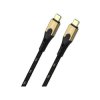Oehlbach D1C9532 USB cable USB 3.2 Gen 2 USB-C to USB-C 2m Black/gold
