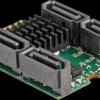 61062 M.2 Key B+M > 4 x SATA, RAID, HyperDuo