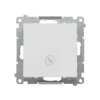 Simon 55 Łącznik schodowy z podświetleniem LED podśw. jak w łączniku poj. (moduł), szybkozłącza Jasnoszary mat TW6L.01/114
