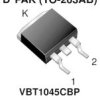 VBT1045CBP-M3 Trench MOS Barrier Schottky Rectifier for PV Solar Cell Bypass Protection Ultra Low VF = 0.34 V at IF = 2.5 A