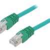 Patch cord F/UTP, Cat 5e, wtyk RJ45 z obu stron, linka, CCA, 1m PP22-1M/G